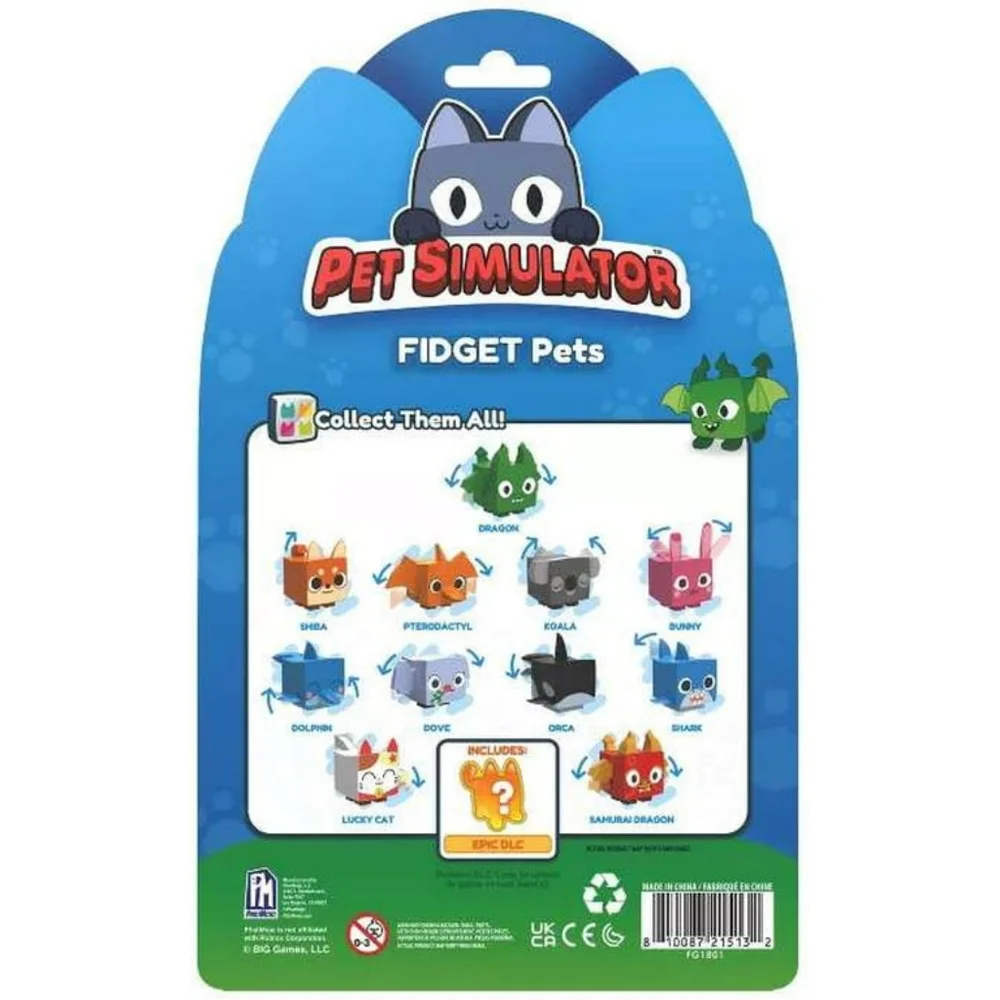 🫟NWT Pet Simulator Fidget Pets From Roblox 4-Pack Blind Bag Series 1